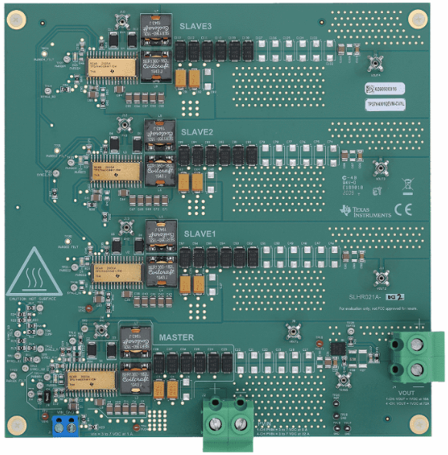 Plan mécanique - Texas Instruments Module d'évaluation de convertisseur TPS7H4001QEVM-CVAL