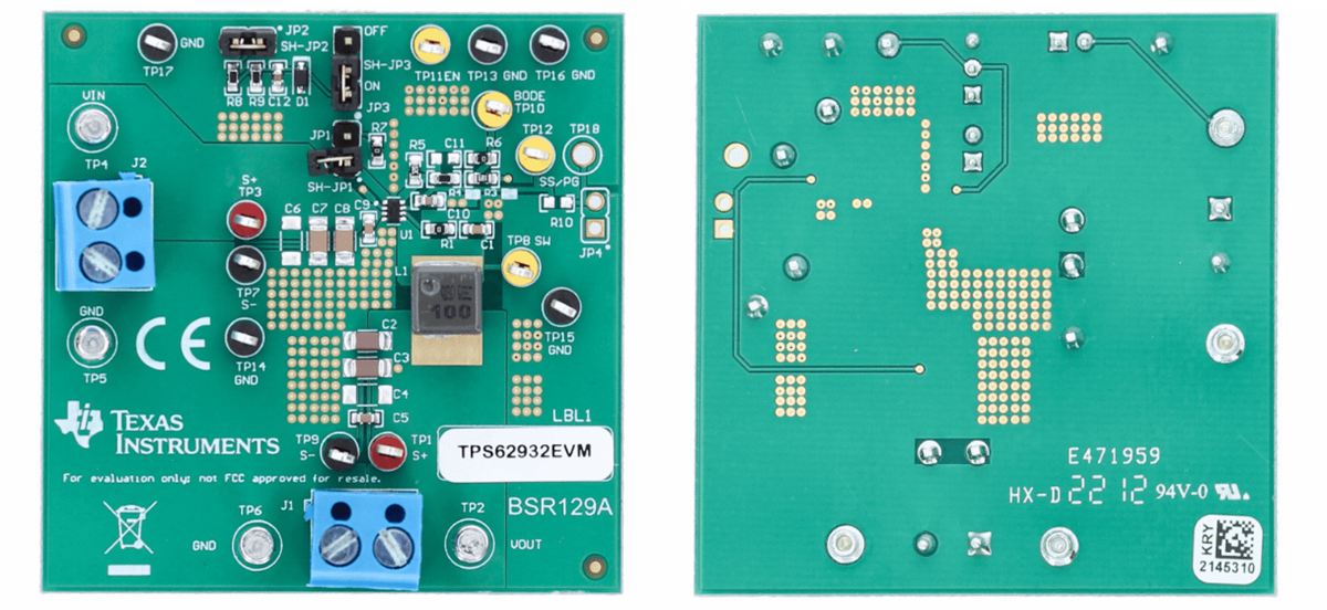 Texas Instruments Module d'évaluation TPS62932EVM