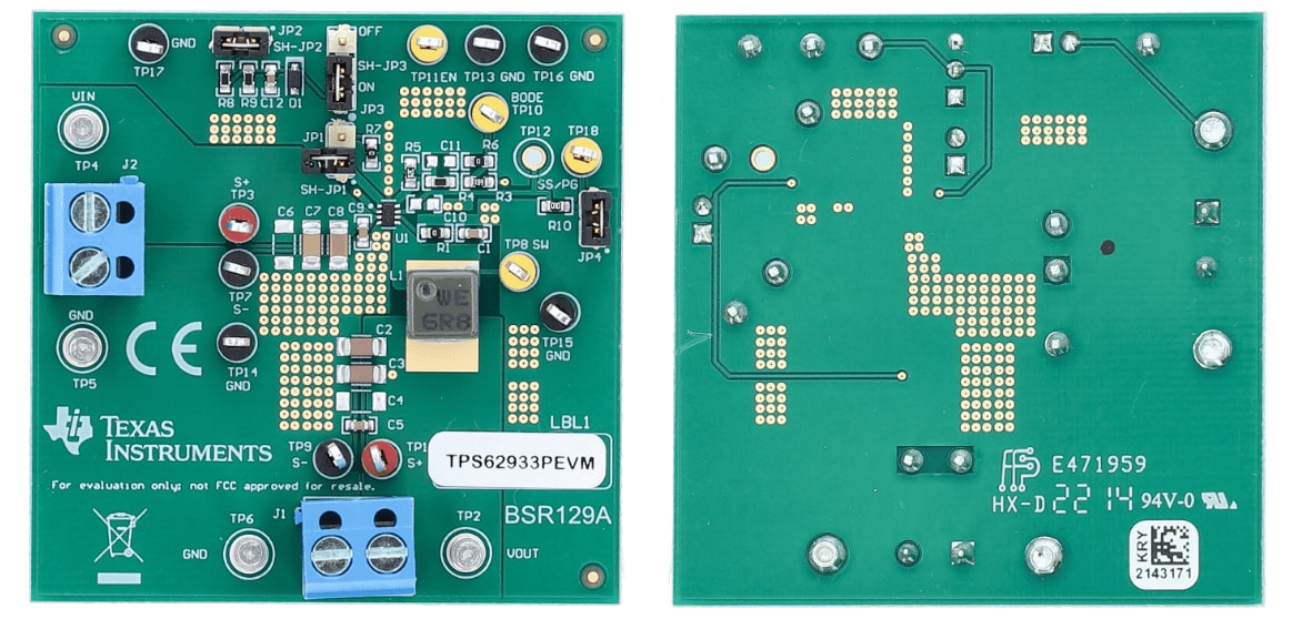 Texas Instruments Module d'évaluation TPS62933PEVM