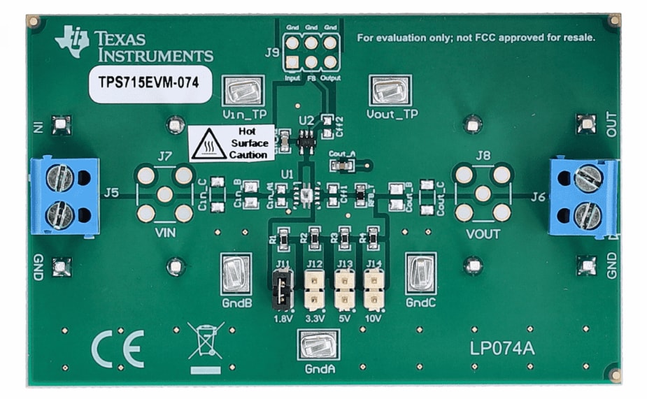Texas Instruments Module d'évaluation TPS715EVM-074