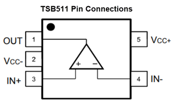 Schéma - STMicroelectronics Amplificateurs opérationnels 6 MHz TSB511, TSB512, TSB514