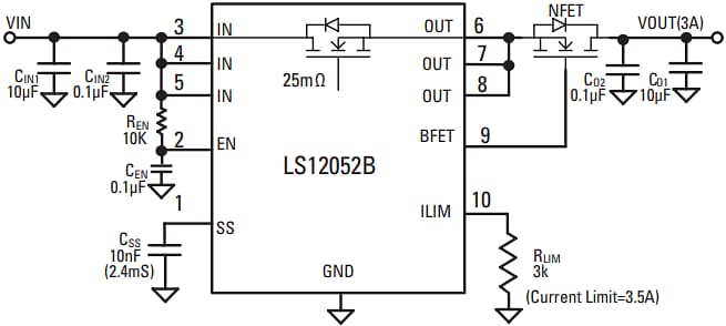 Littelfuse Efuse LS12052BD33 avec protection contre les surtensions
