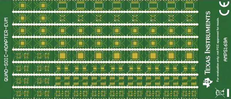Plan mécanique - Texas Instruments Modules d'évaluation SURFACE-MOUNT-ADAPTER-EVM