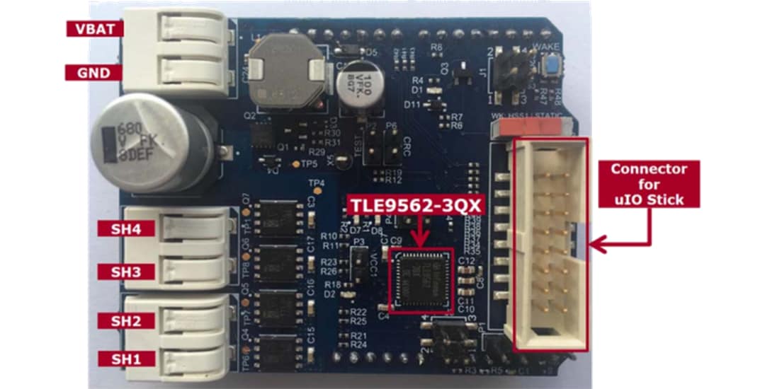 Infineon Technologies Blindage de commande moteur TLE956X-DCSHIELD MOTIX™
