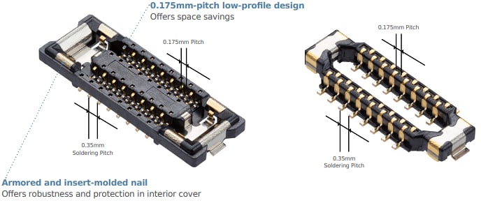 Molex Connecteurs carte à carte à quatre rangées