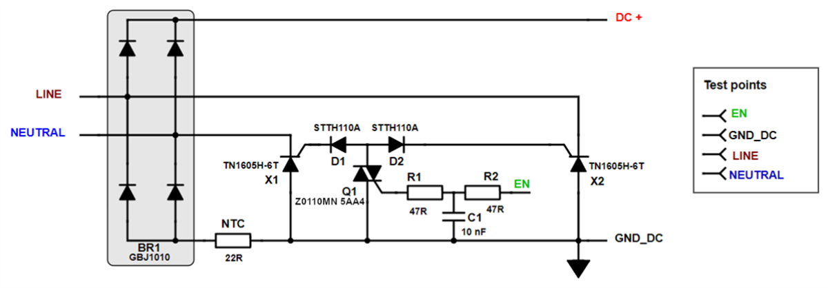STMicroelectronics Limiteur de courant d'appel STEVAL-SCR002V1