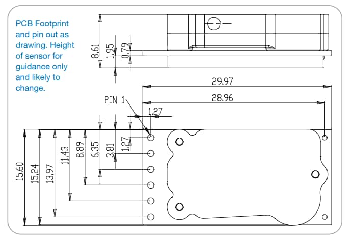 Graphique - Amphenol Advanced Sensors Capteurs de dioxyde de carbone NDIR de haute précision T6793