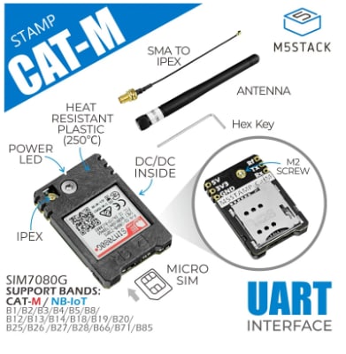 M5Stack M5Stamp Cat-M Module