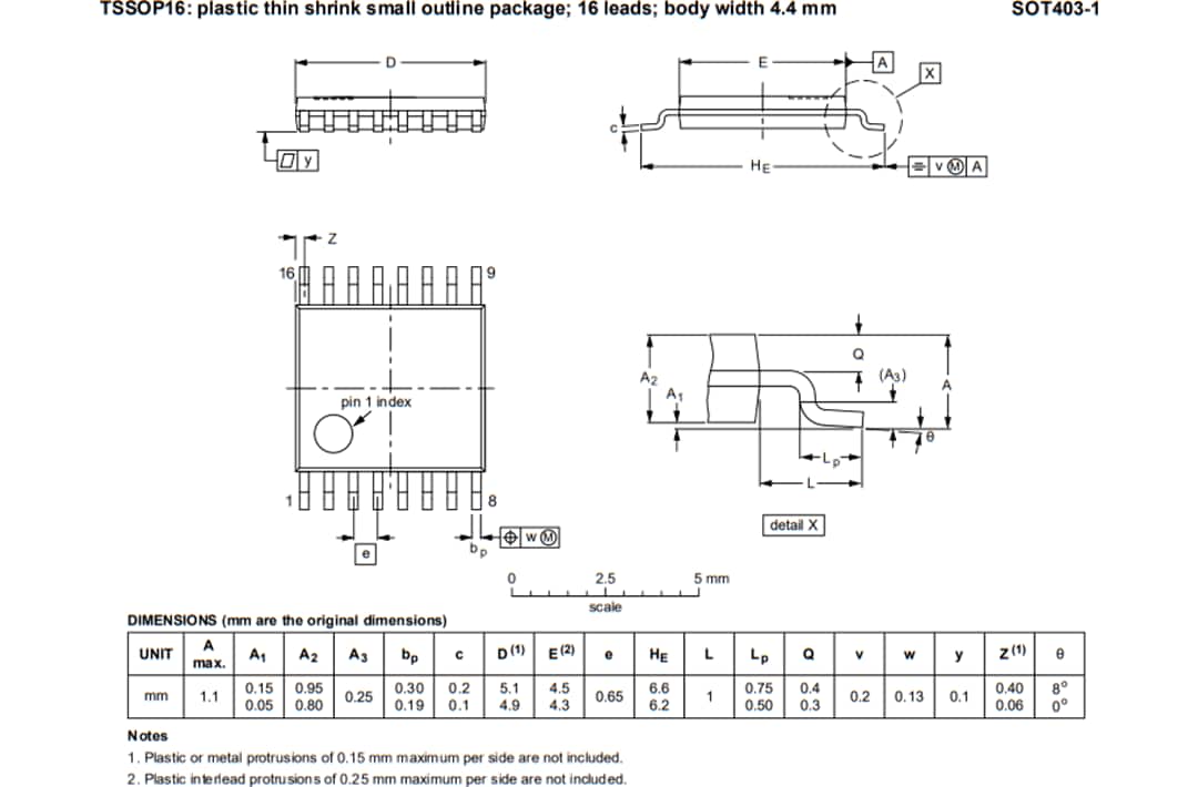 Plan mécanique - NXP Semiconductors Pont d'UART à bus d'I2C SC18IM704