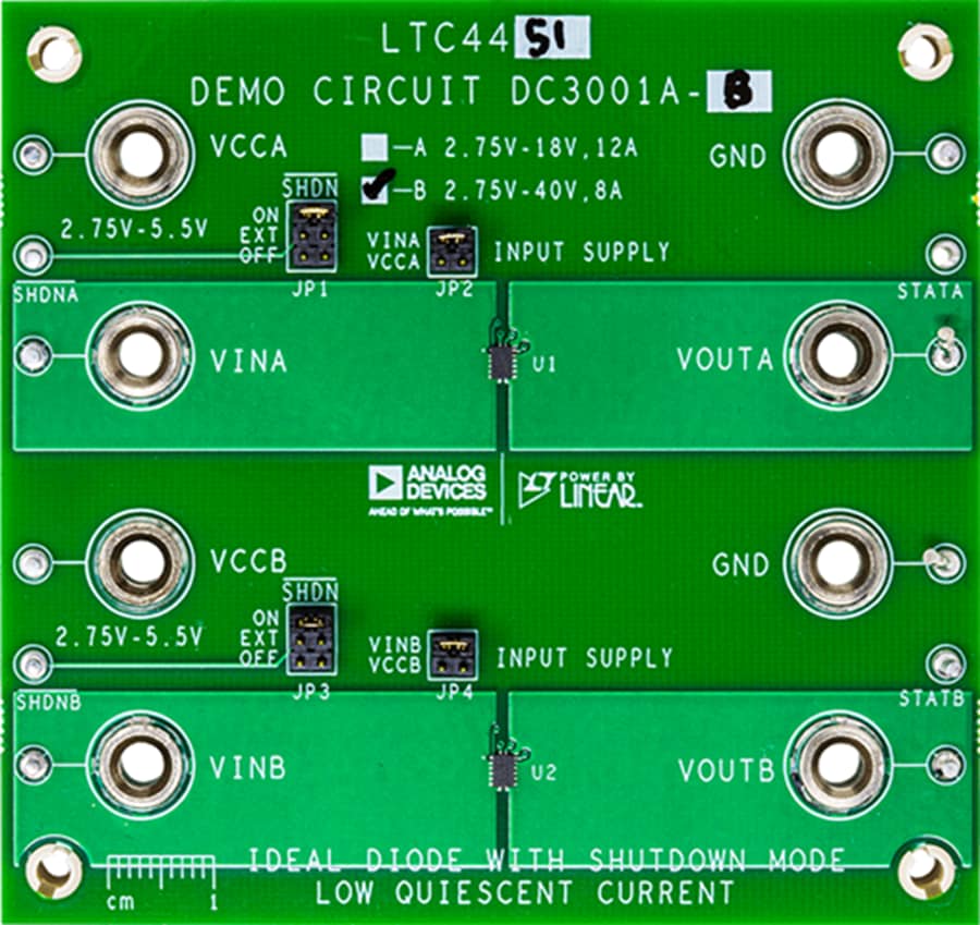 Plan mécanique - Analog Devices Inc. Circuit de démonstration DC3001A-B pour LTC4451