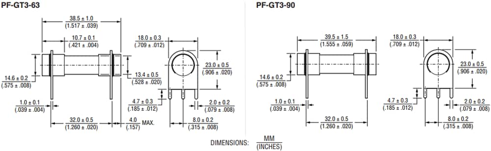 Bourns Fusibles haute puissance PF-G POWrFuse™