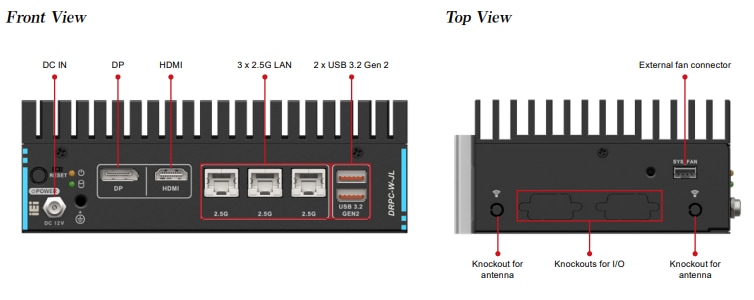 IEI Technology DRPC-W-JL Fanless DIN-Rail Embedded System