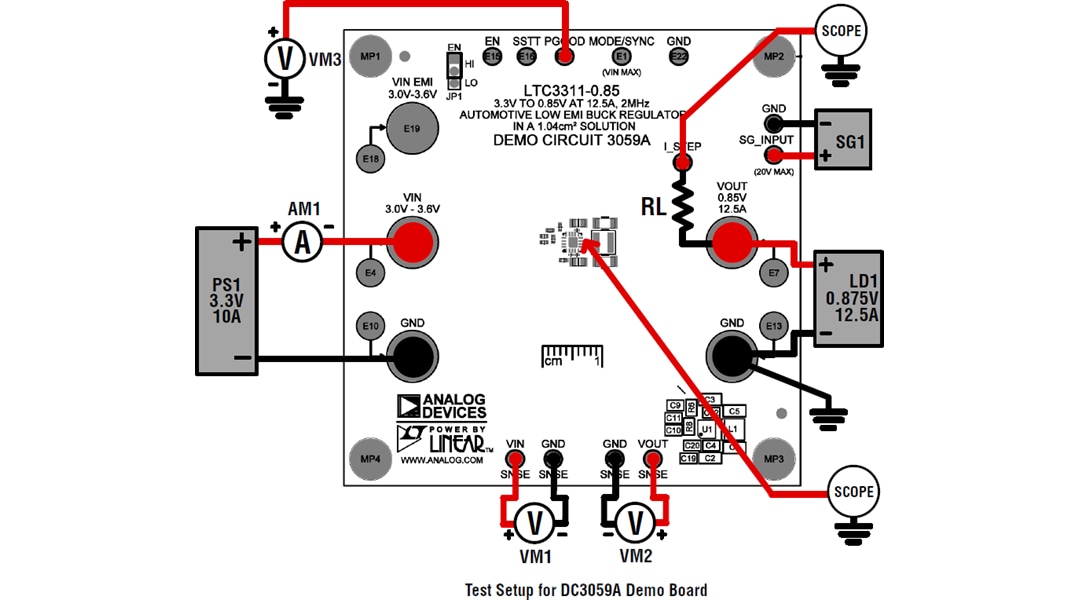 Plan mécanique - Analog Devices Inc. Cartes de démonstration LTC3311