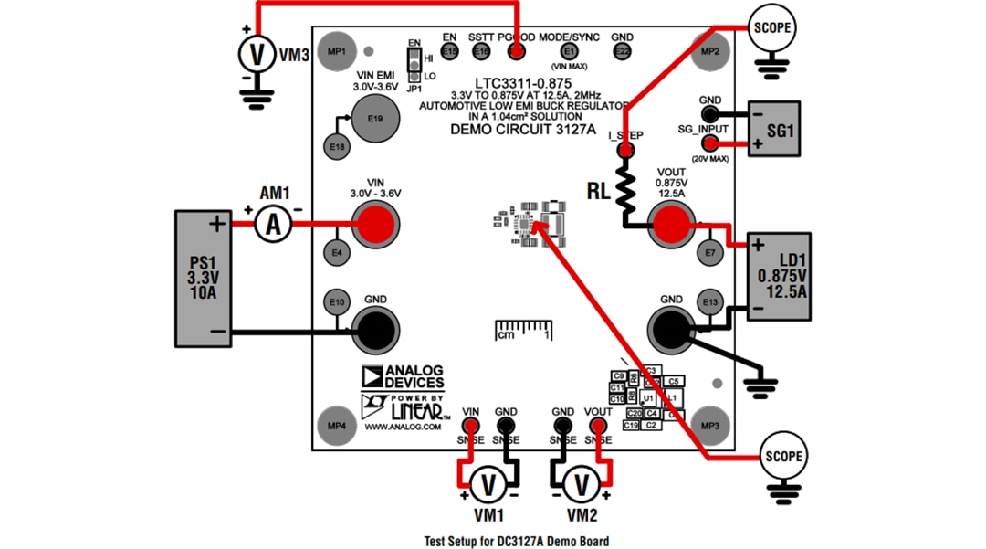 Plan mécanique - Analog Devices Inc. Cartes de démonstration LTC3311