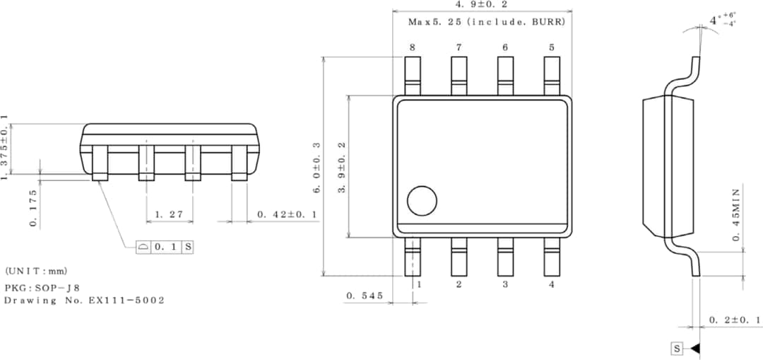Plan mécanique - ROHM Semiconductor Convertisseur CC-CC de contrôle quasi résonnant BM1Q104FJ