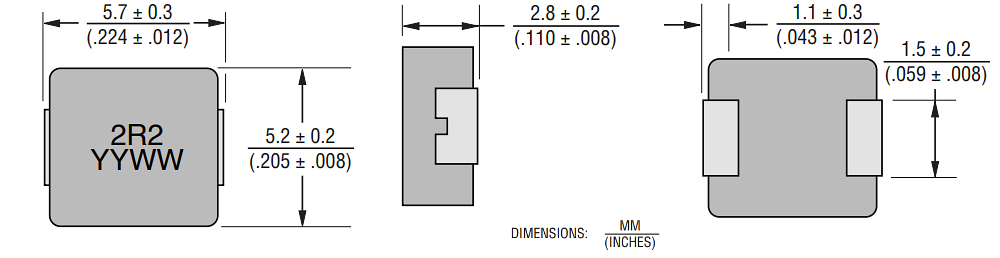 Bourns Inductances de puissance blindées SRP5030T