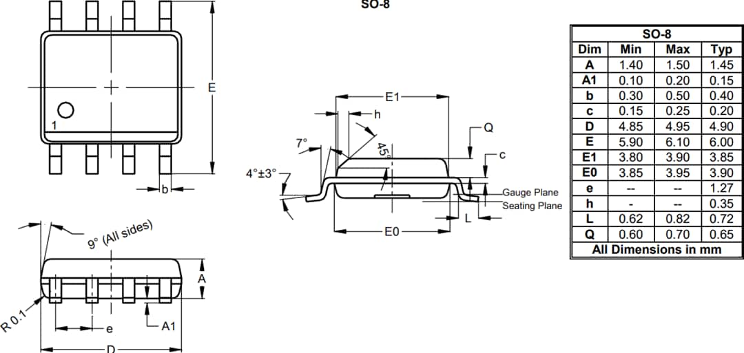 Diodes Incorporated Amplificateur opérationnel (ampli-op) sans dérive AS2333Q