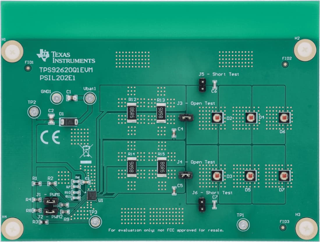 Plan mécanique - Texas Instruments Module d'évaluation de pilote TPS92620Q1EVM