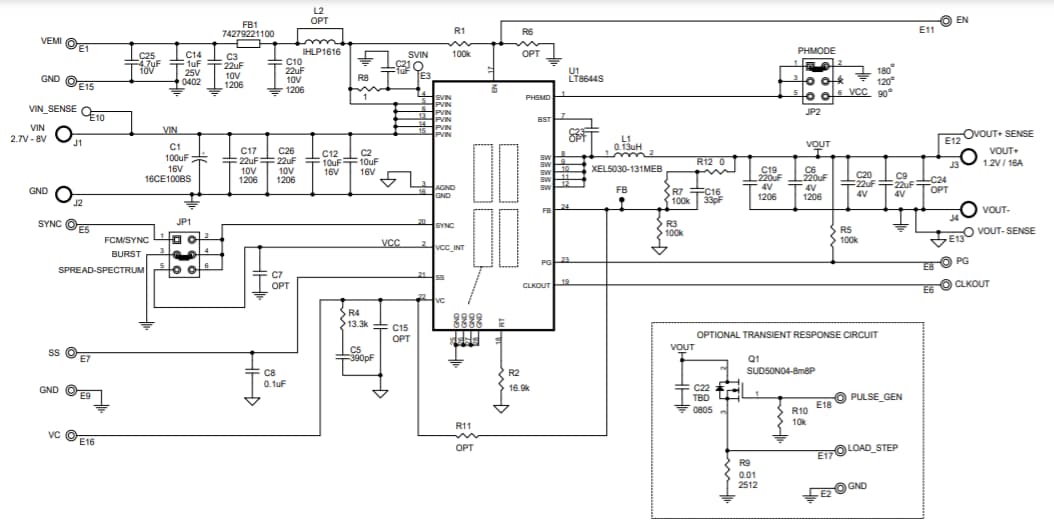 Schéma - Analog Devices Inc. Carte d'évaluation DC2779A