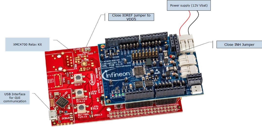 Infineon Technologies Carte d'évaluation TLE9241QU_DEV_BOARD