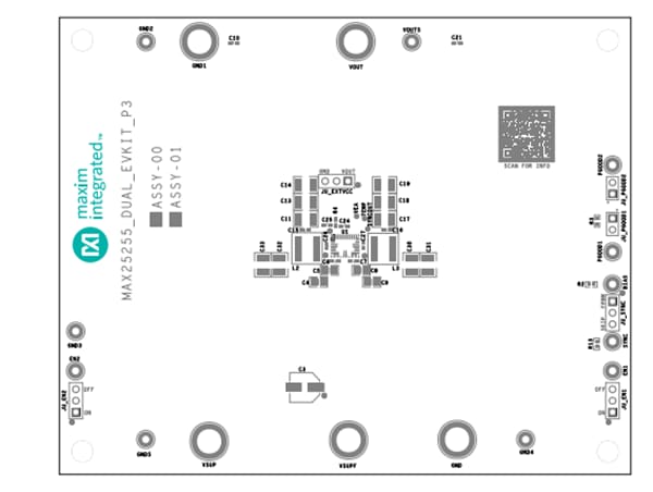 Circuit de localisation - Analog Devices / Maxim Integrated Kit d'évaluation MAX25255DUALEVKIT