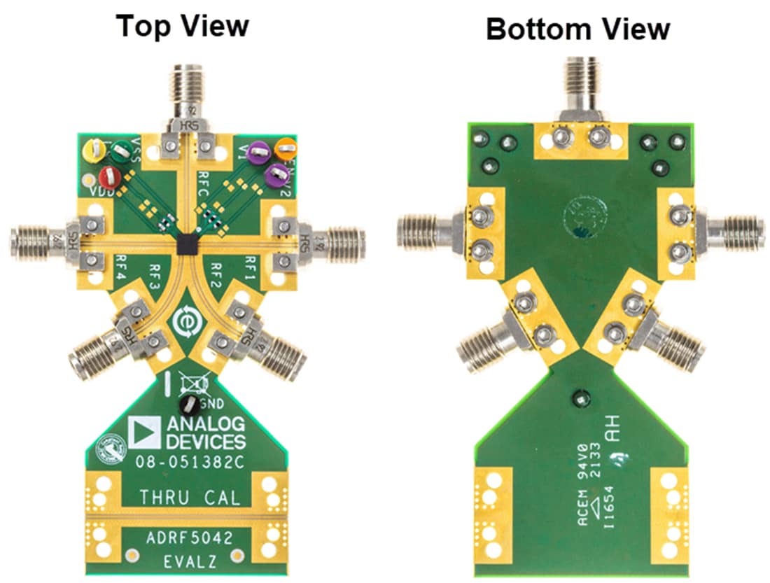Plan mécanique - Analog Devices Inc. Carte d'évaluation ADRF5048-EVALZ