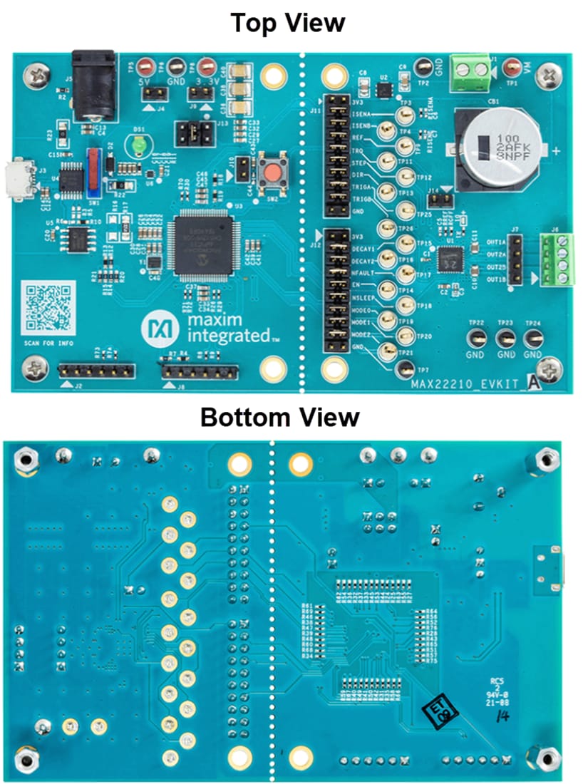 Plan mécanique - Analog Devices / Maxim Integrated Kit d'évaluation MAX22210EVKIT 