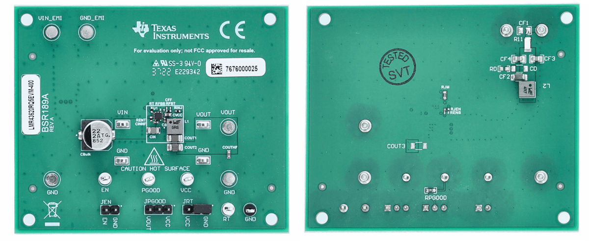 Texas Instruments Module d'évaluation LMR43620RQ5EVM-400