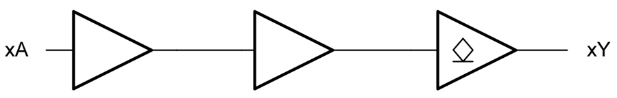 Schéma de principe - Texas Instruments Convertisseurs hexagonaux à drain ouvert SN74LV6T07/SN74LV6T07-Q1