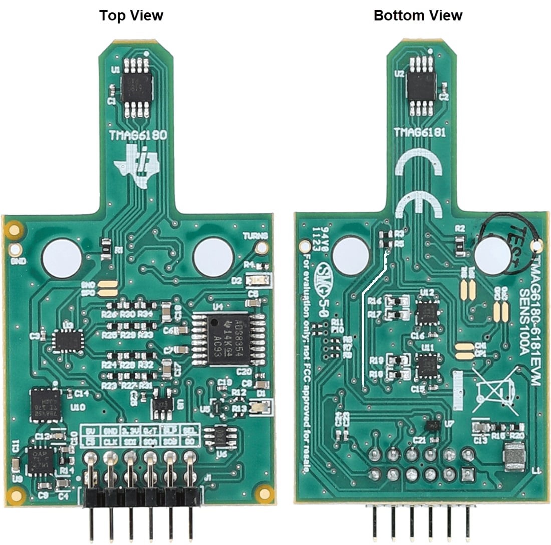Plan mécanique - Texas Instruments Module d'évaluation (EVM) de capteur TMAG6180-6181EVM
