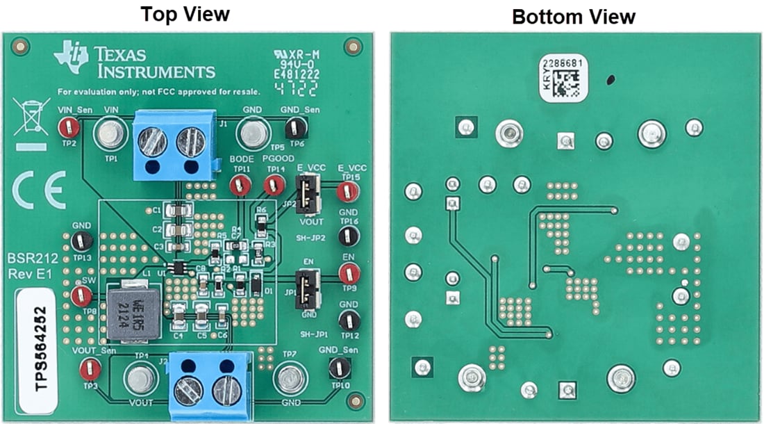 Plan mécanique - Texas Instruments Module d'évaluation (EVM) de convertisseur TPS56425xEVM