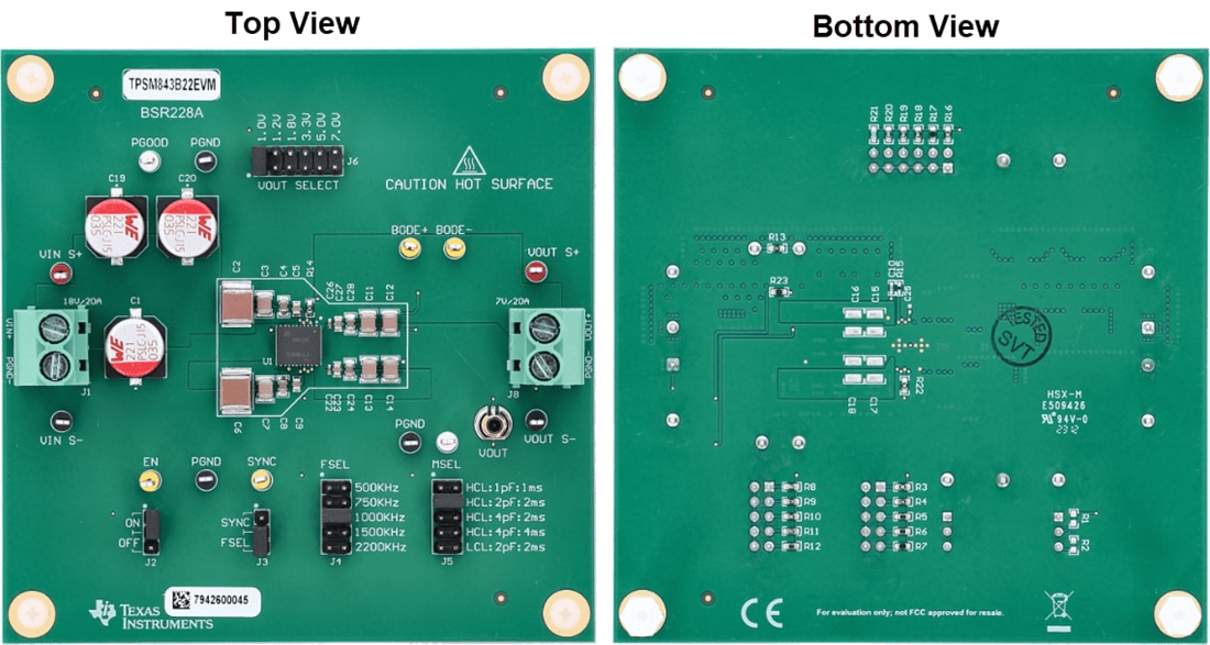Plan mécanique - Texas Instruments Module d'évaluation du module d'alimentation TPSM843B22EVM