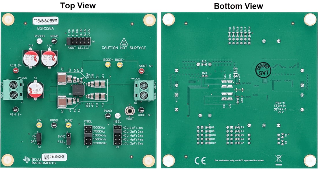 Plan mécanique - Texas Instruments Module d'évaluation du module d'alimentation TPSM843A26EVM