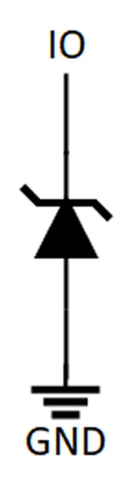 Schéma de principe - Texas Instruments Dispositifs de protection contre les surtensions TSD05/TSD05C/TSD36C 