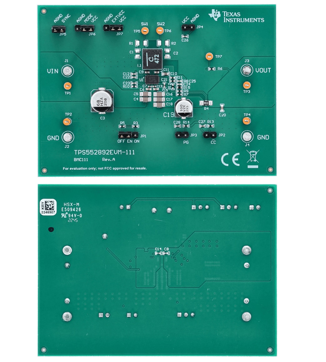 Texas Instruments Module d'évaluation TPS552892EVM-111