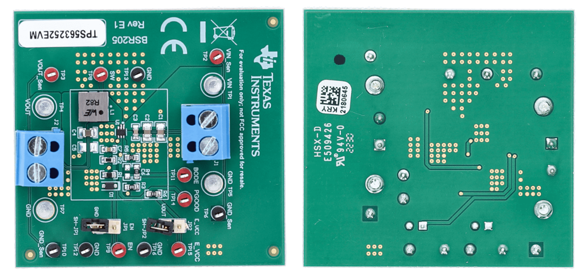 Circuit de localisation - Texas Instruments Modules d'évaluation TPS563252EVM et TPS563257EVM