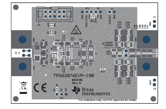 Circuit de localisation - Texas Instruments Module d'évaluation TPS62876EVM-198