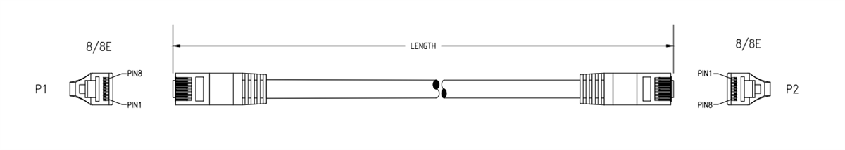 Bel Câbles de brassage Cat6a