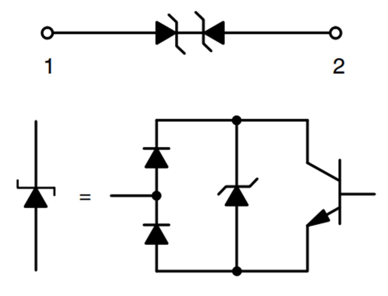 Schéma - onsemi Diodes de Protection ESD ESD8111