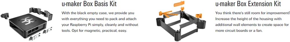 Infographie - Weidmuller Boîtier UH20 u-maker
