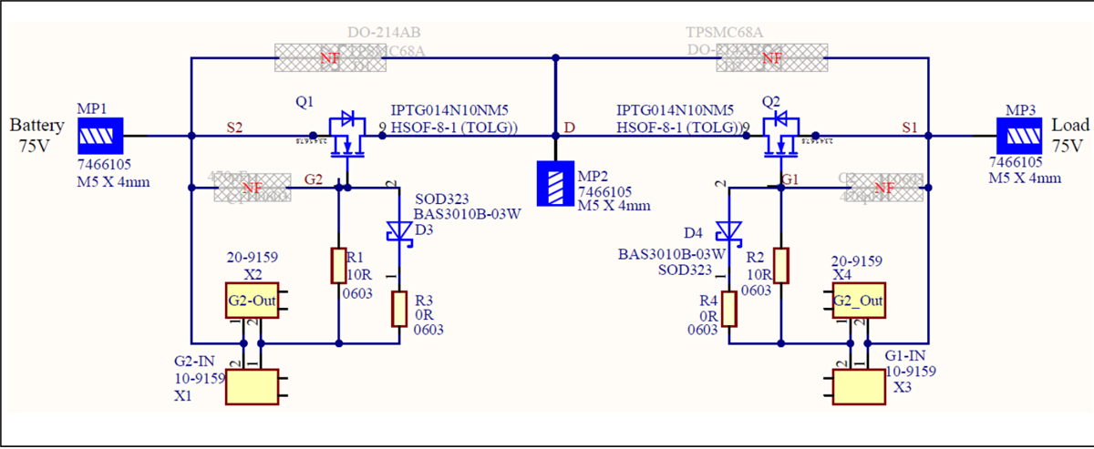 Schéma - Infineon Technologies Carte d'évaluation EVAL_BDPS_DD_TOLG