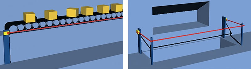 Omron Industrial Automation Interrupteur à arrêt d'urgence à câble XER1032