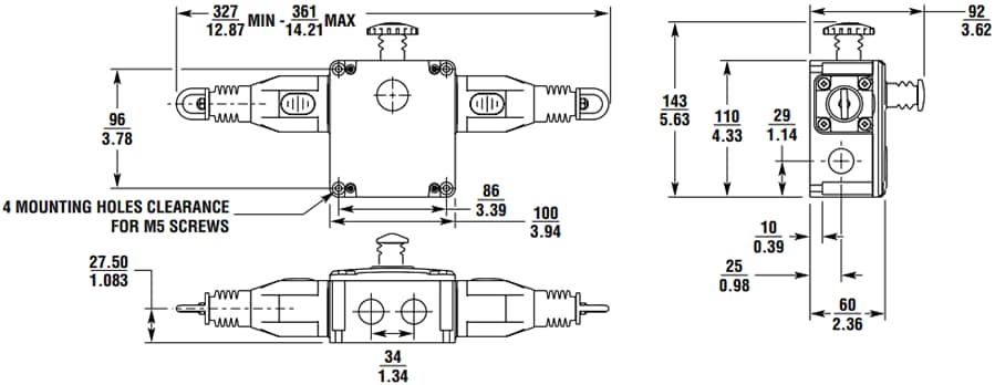 Omron Industrial Automation Interrupteur à arrêt d'urgence à câble XER1032