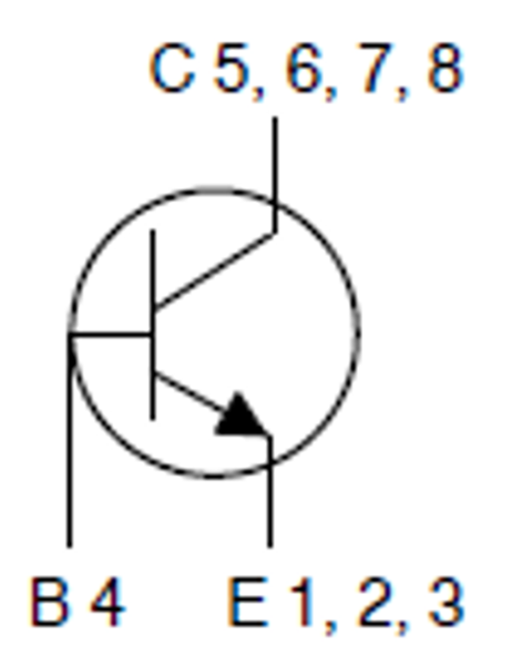 Schéma - onsemi Transistors bipolaires NPN NST160xCL 160 V 1,5 A