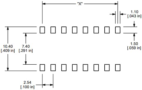 Mechanical Drawing - E-Switch KAG Series DIP Switches