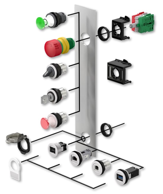 HARTING Coupleurs et faisceaux de câbles de type d'USB C Har-port 
