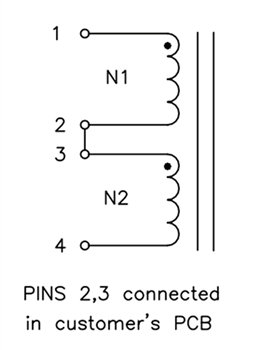 Schéma - Pulse Electronics Inducteurs à bobine plate haute fréquence