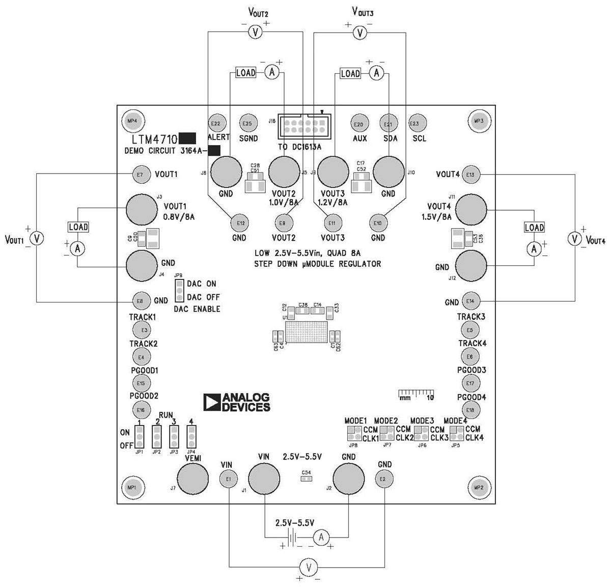 Analog Devices Inc. Circuit de démonstration LTM®4710-1