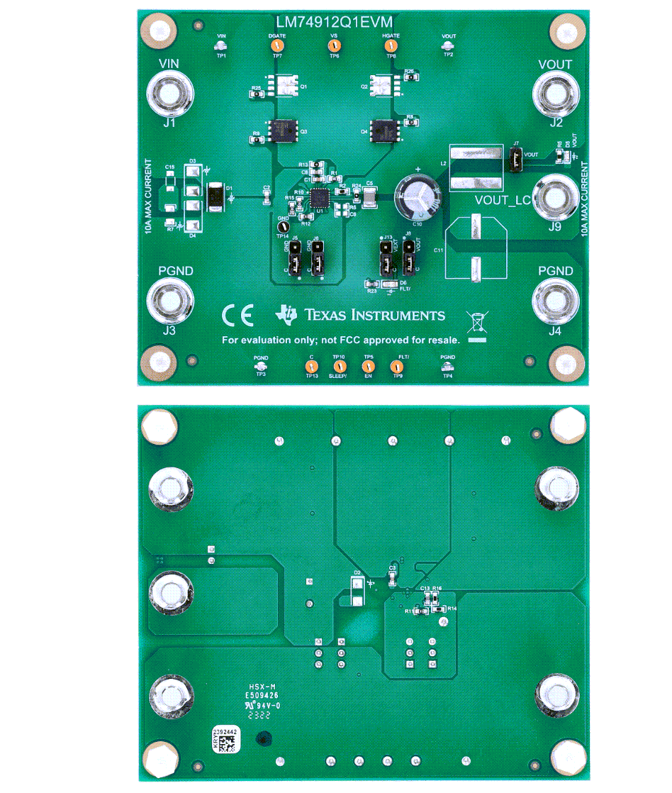 Texas Instruments Module d'évaluation LM74912Q1EVM