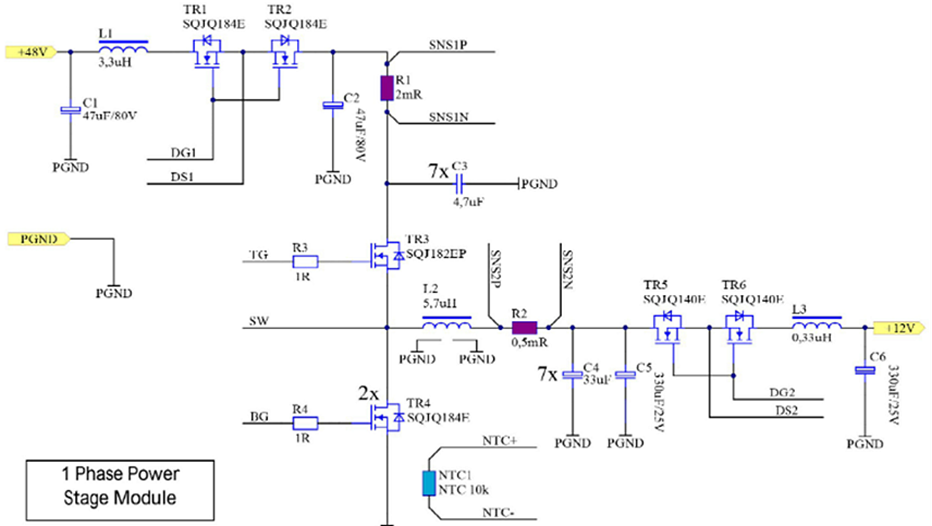 Vishay Conception de référence de convertisseur CC-CC bidirectionnel 3 kW